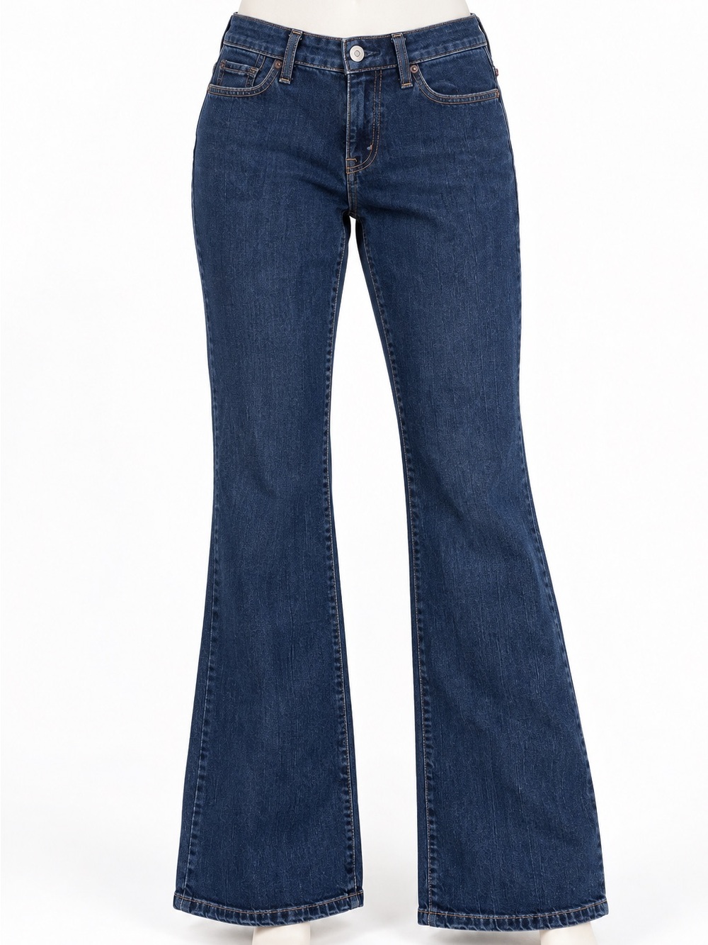 Levi's Dark Blue Wide-Leg Flare Jeans Vintage Y2K